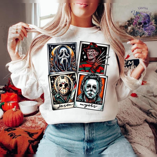 Horror Icon Tarot Cards Sweatshirt