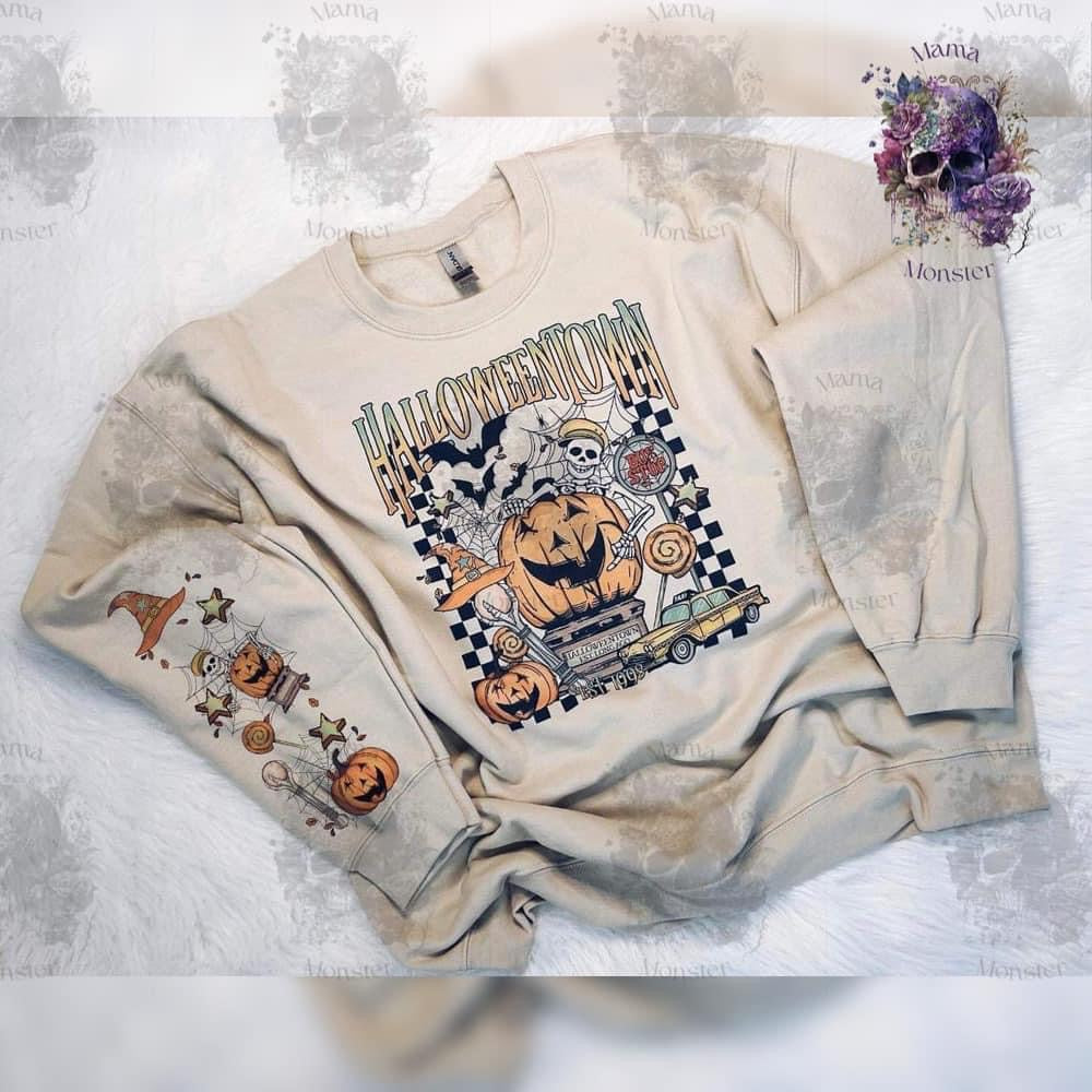 Halloween Sleeve Design Sweatshirts