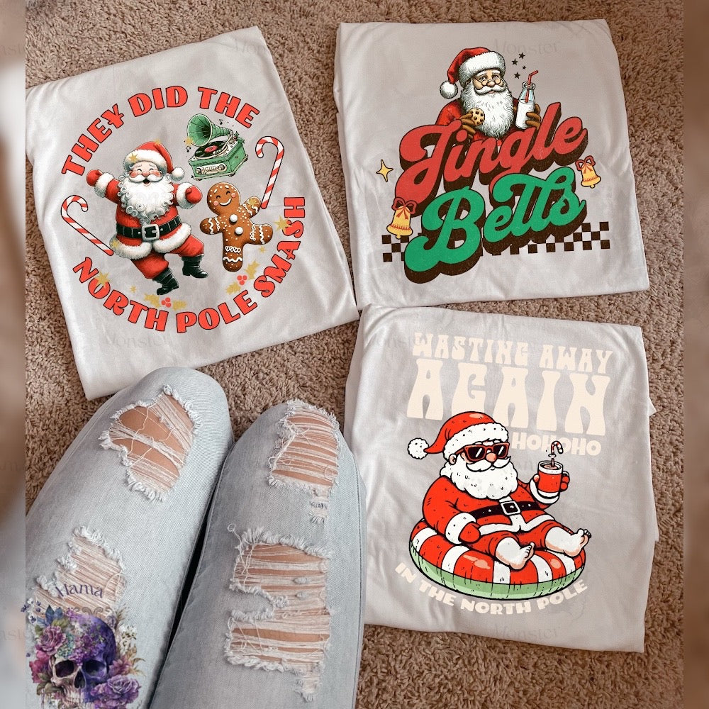 Jingle Bells Santa Milk Apparel