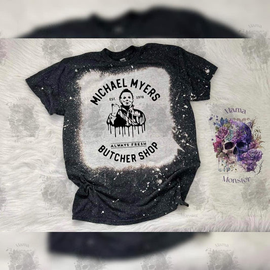 Bleached Michael Myers Butcher Shop Tee