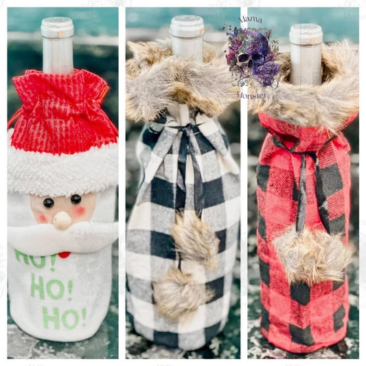 Christmas Wine Bottle Covers