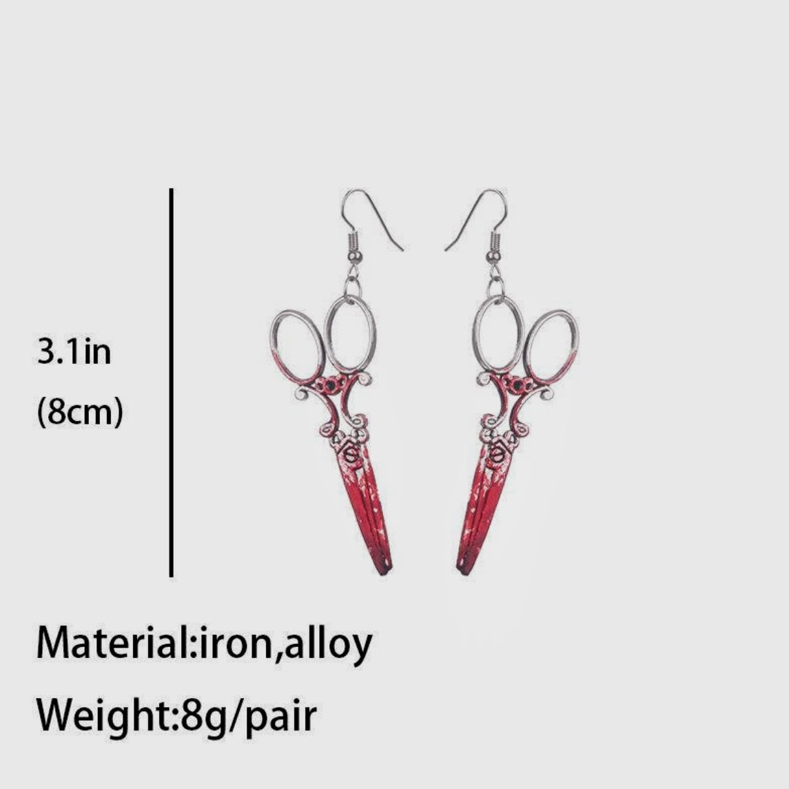 Terror Halloween Dress Up Blood Earrings