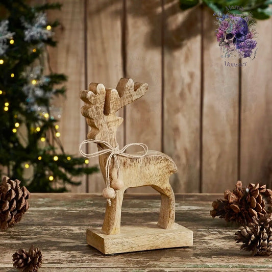 Reindeer Wooden Figurine