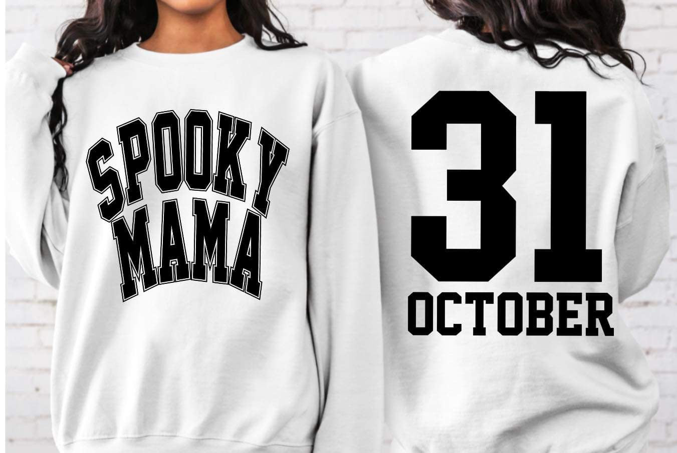 Spooky Mama Jersey Sweatshirt