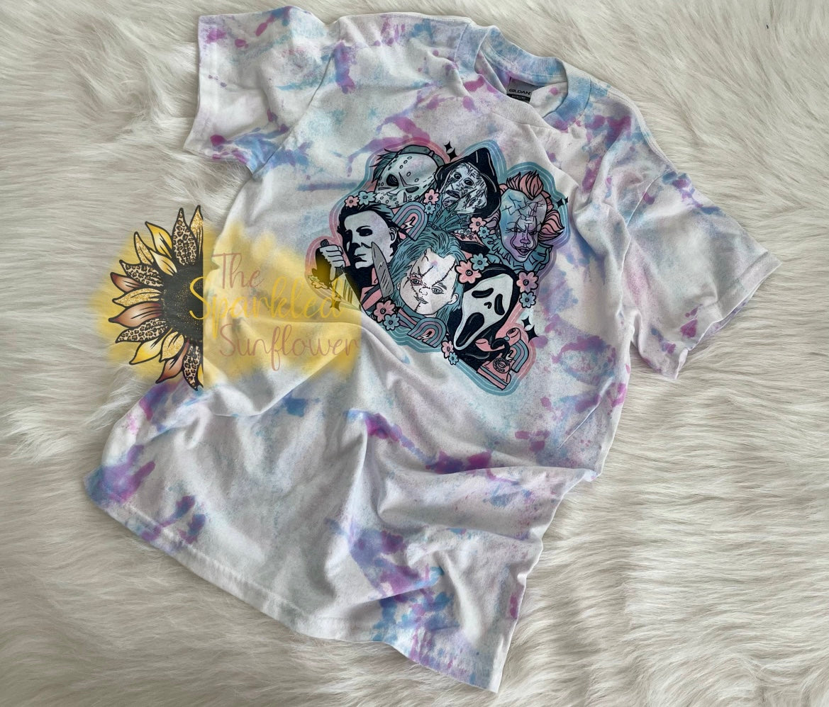 Pastel Horror Tie Dye Tee